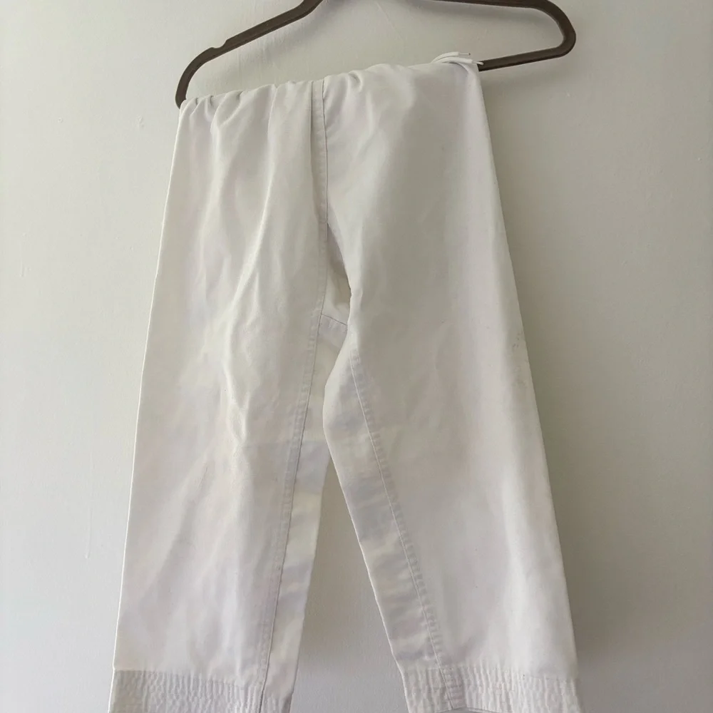 Kids White Martial Arts Jacket and Pants- Lightweight Training Gi Top